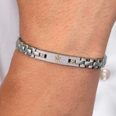 Bracelet Maserati Iconic en acier