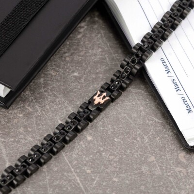 Bracelet Maserati Iconic en acier pvd et céramique