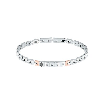 Bracelet Maserati Diamonds en acier pvd et diamant