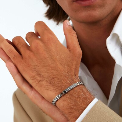 Bracelet Maserati Diamonds en acier pvd et diamant