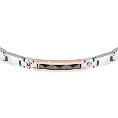 Bracelet Maserati Ceramic en acier doré et céramique