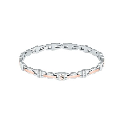 Bracelet Maserati Iconic en acier pvd et cristal