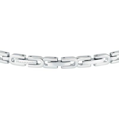 Bracelet Maserati Iconic en acier et cristal noir