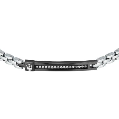 Bracelet Maserati Iconic en acier, céramique et cristal