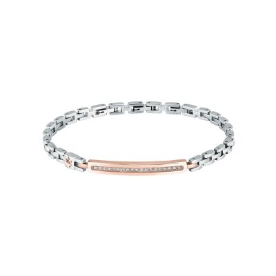 Bracelet Maserati Iconic en acier, céramique et cristal