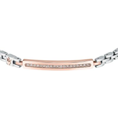 Bracelet Maserati Iconic en acier, céramique et cristal