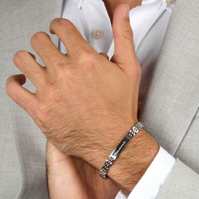 Bracelet Maserati Iconic en acier et céramique
