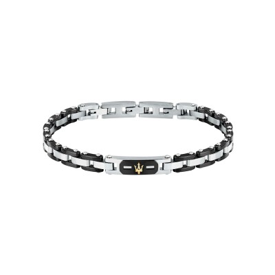Bracelet Maserati Ceramic Gold en acier et céramique et or jaune 75/1ème