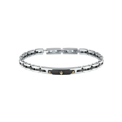 Bracelet Maserati Ceramic Gold en acier et céramique et or jaune 75/1ème