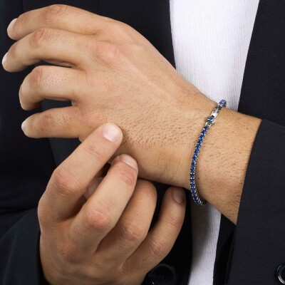 Bracelet Maserati Tennis en acier et spinelle
