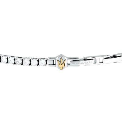 Bracelet Maserati Tennis en acier et oxyde de zirconium