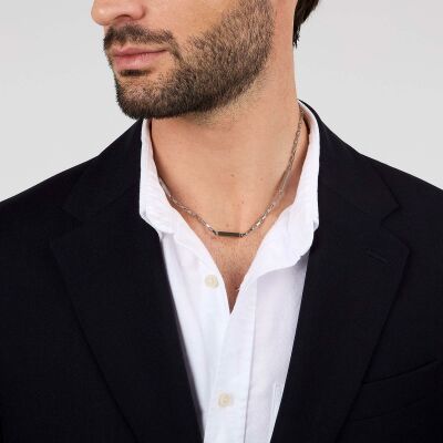 Collier Maserati Iconic en acier