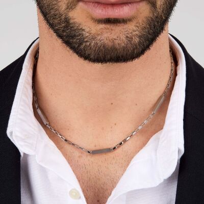 Collier Maserati Iconic en acier