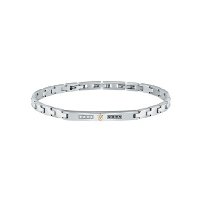 Bracelet Maserati Diamonds en acier et diamant