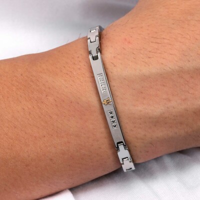 Bracelet Maserati Diamonds en acier et diamant