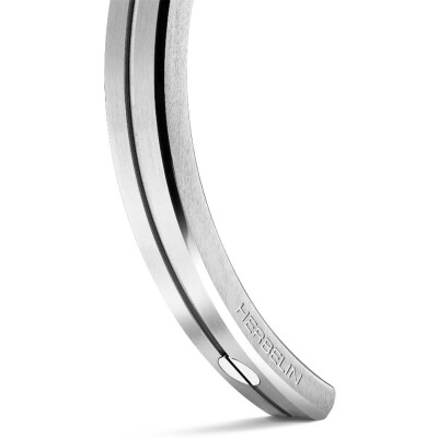 Jonc Herbelin Newport en acier brossé