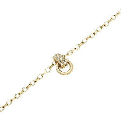 Collier Rosefield en acier doré