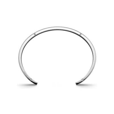 Jonc Herbelin Newport Duo en acier poli et titane sablé