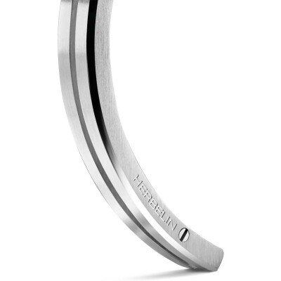 Jonc Herbelin Newport Duo en acier brossé et poli