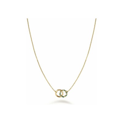 Collier Rosefield duo en acier doré 