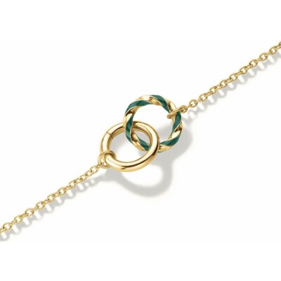 Collier Rosefield duo en acier doré 
