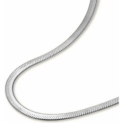 Collier Rosefield serpent en acier argenté