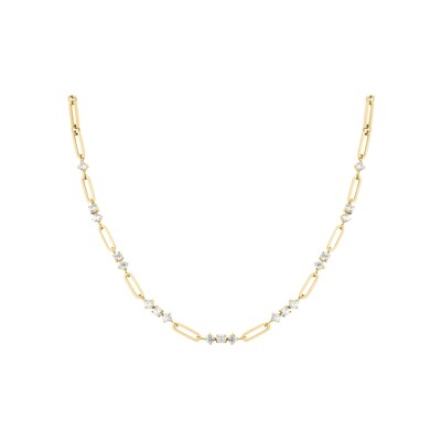 Collier Rosefield en acier plaqué or jaune