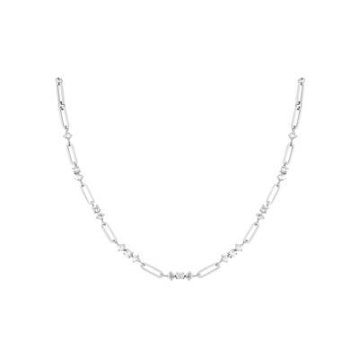Collier Rosefield en acier plaqué rhodium