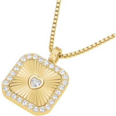 Collier Rosefield en acier doré et cristaux swarovski