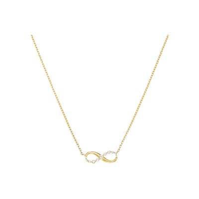 Collier Rosefield en acier doré et cristaux swarovski