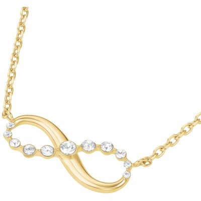 Collier Rosefield en acier doré et cristaux swarovski