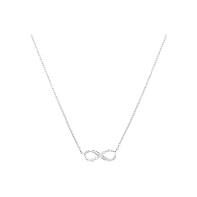 Collier Rosefield en acier et cristaux swarovski