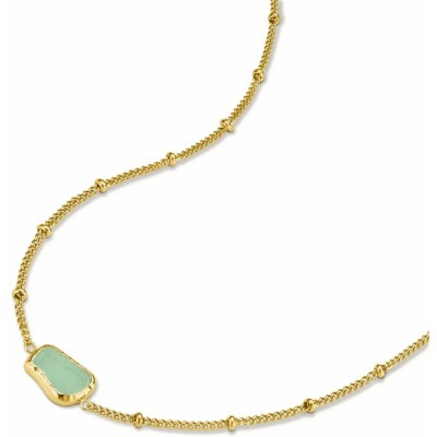 Collier Rosefield pierre fine en acier doré 