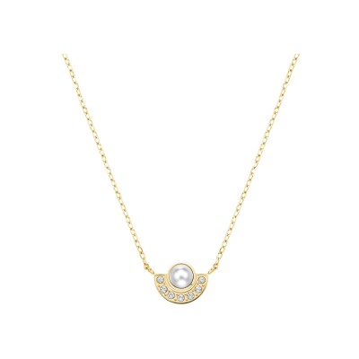 Collier Rosefield en acier doré et cristaux swarovski