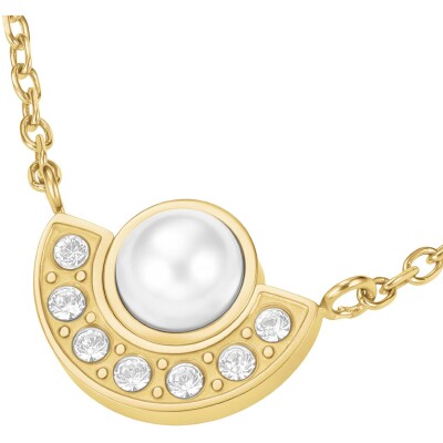 Collier Rosefield en acier doré et cristaux swarovski