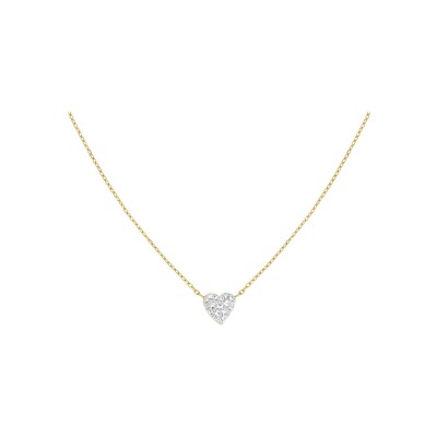 Collier Rosefield en acier doré et cristaux swarovski