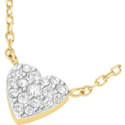 Collier Rosefield en acier doré et cristaux swarovski
