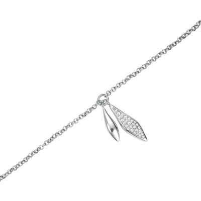 Collier  Rosefield Pavé en acier
