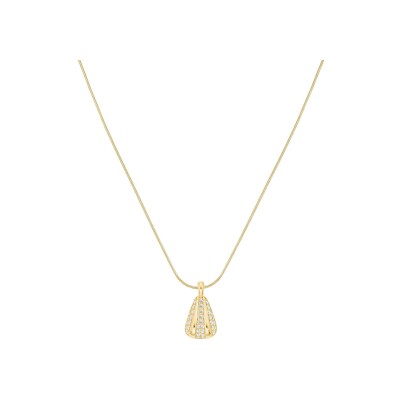 Collier  Rosefield Pavé en acier doré