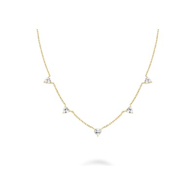 Collier Rosefield en acier plaqué or jaune