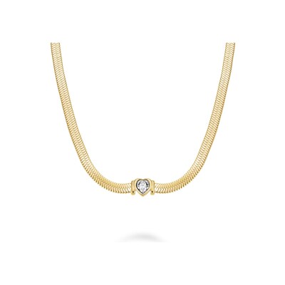 Collier Rosefield en acier plaqué or jaune