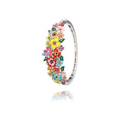 Bracelet Jonc Una Storia Madeira en argent et oxydes de zirconium