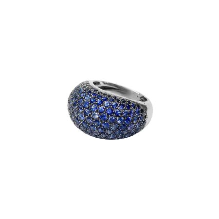 Bague Isabelle Barrier en or blanc et saphir, taille 55