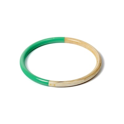 Bracelet jonc ATELIER1811 Joe Azur en corne naturelle