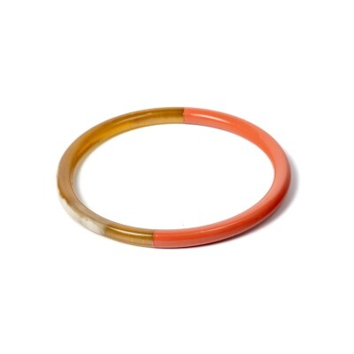 Bracelet jonc ATELIER1811 Joe Corail en corne naturelle