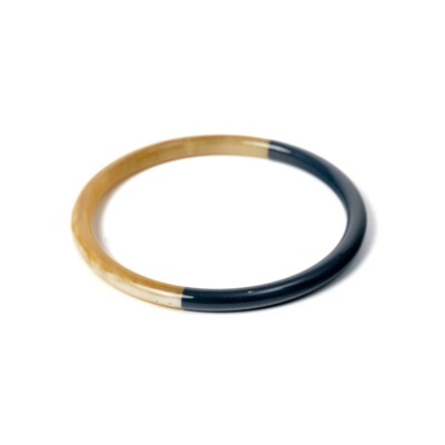 Bracelet jonc ATELIER1811 Joe Denim en corne naturelle