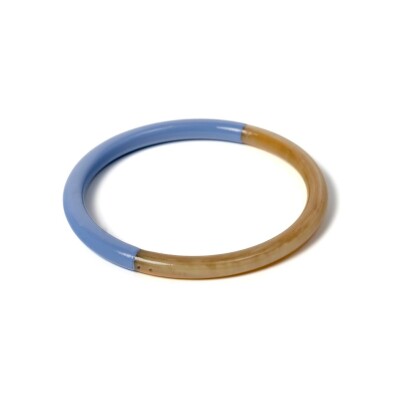 Bracelet jonc ATELIER1811 Joe Lavande en corne naturelle