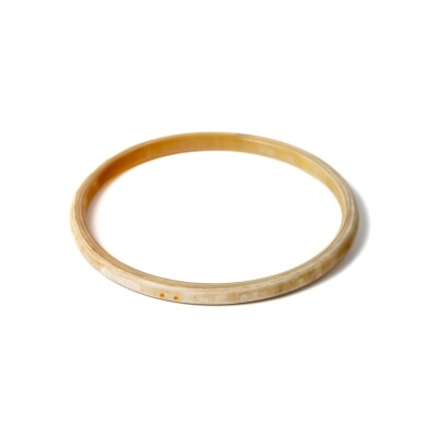 Bracelet jonc ATELIER1811 Joe Naturel Clair en corne naturelle