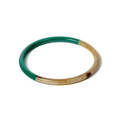 Bracelet jonc ATELIER1811 Joe Paon en corne naturelle