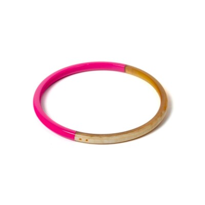 Bracelet jonc ATELIER1811 Joe Rose en corne naturelle